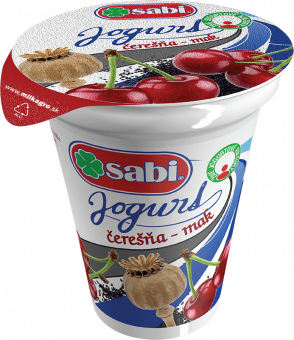 Jogurt čerešňa mak