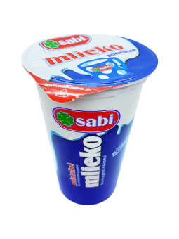 Mlieko polotučné v tégliku