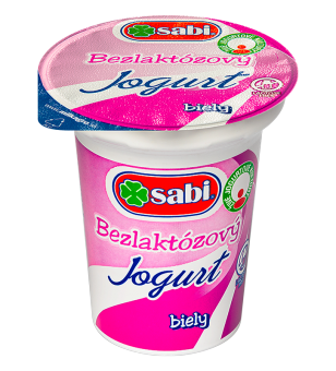 Bezlaktózový jogurt biely