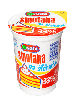Smotana na šľahanie 33 %