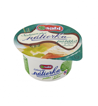 Sabinovská nátierka pažítka s opraženou cibuľkou 