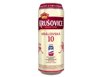 Krušovice 10 % plech, 0,5 l